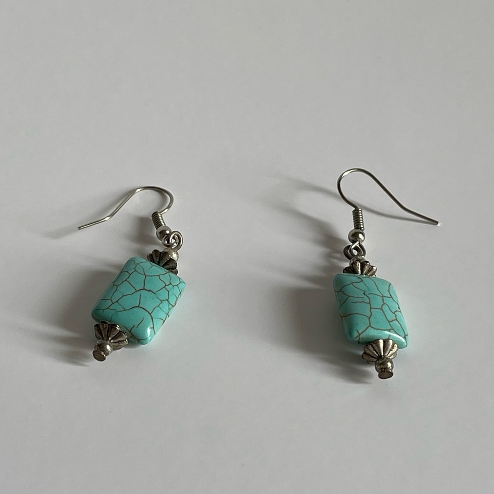 native american-made turquoise earrings